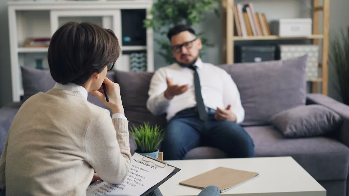 Couples therapy session in Fort Worth Texas, marriage counseling and relationship repair at The Trinity. Couples therapy session in Fort Worth Texas, marriage counseling and relationship repair at The Trinity.