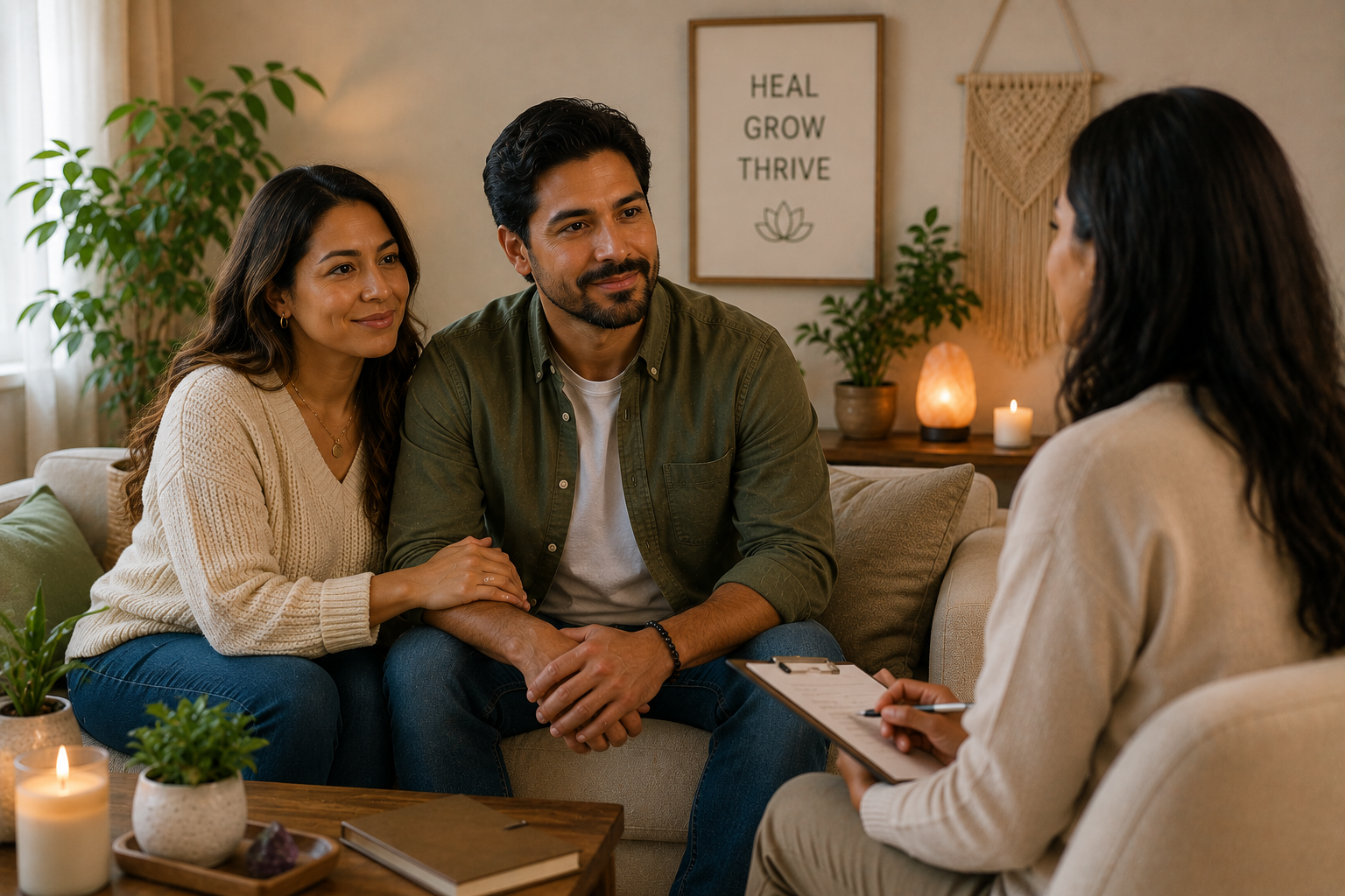 Couple reconnecting