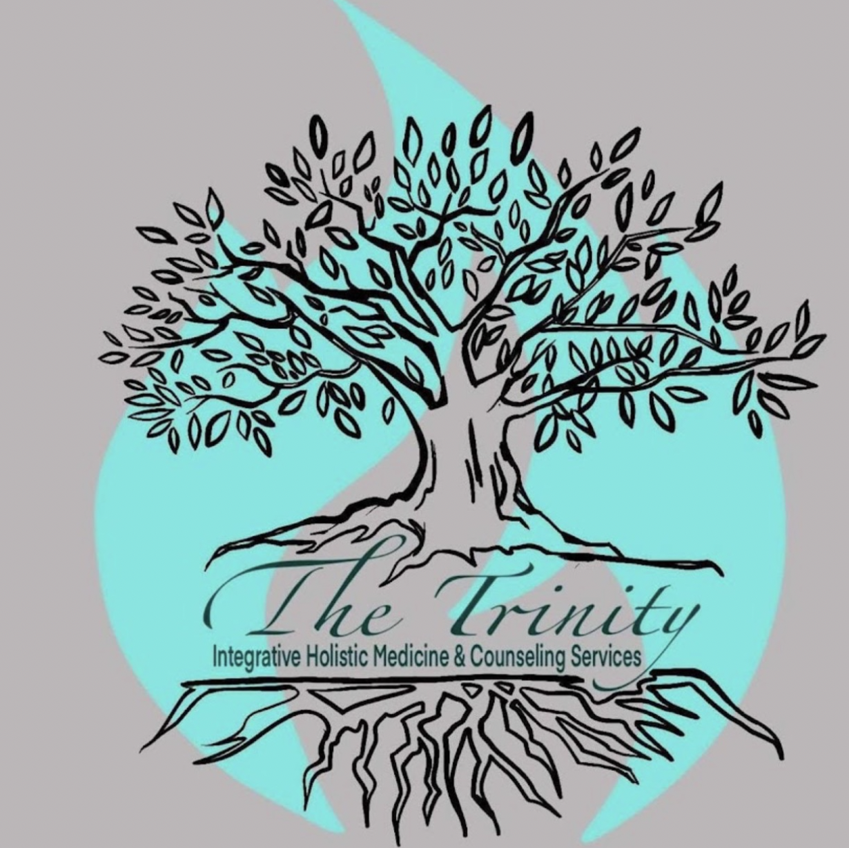 The Trinity Official Logo The Trinity Integrative Holistic Medicine & Counseling Services official logo featuring the Trinity tree and roots symbol.